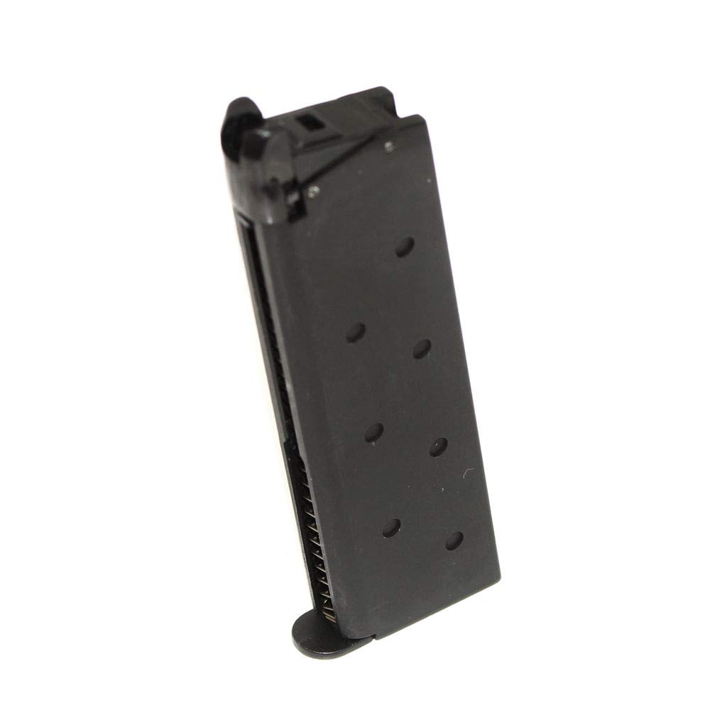 Airsoft Softair Parts 25rd Gas Mag Magazin Für M1911 Serie GBB Pistole Schwarz