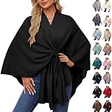 Photo Gallery yodaoli elegant shawl wraps soft open front poncho sweater,simplifyleast shawl wraps for women formal (black) Photo Gallery yodaoli elegant shawl wraps soft open front poncho sweater,simplifyleast shawl wraps for women formal (black)