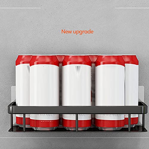 Étagères flottantes sans perçage panier de douche d'angle mural chromé durable - 4
