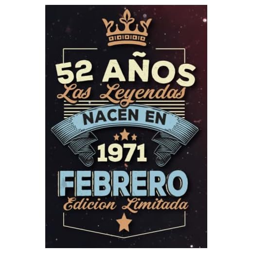 Las leyendas nacen en 52 años 1971 febrero: Ideas de regalos para hombres, ideas de cumpleaños 52 cumpleaños libro ideas de cumpleaños para hombre y regalo de nacimiento, regalo de cumpleaños