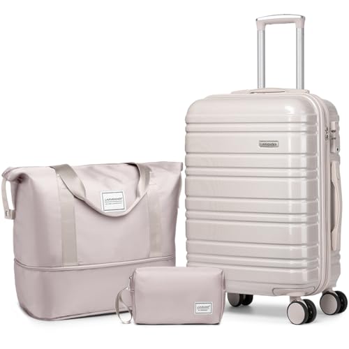 LARVENDER 3-Piece Hardside Travel Luggage Set