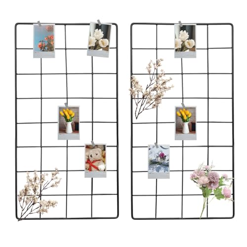 uxcell 2Pcs Wire Wall Grid Panel, 16