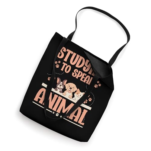 Future Vet Veterinary Student Studying To Speak Animal Tote Bag miniatura 2