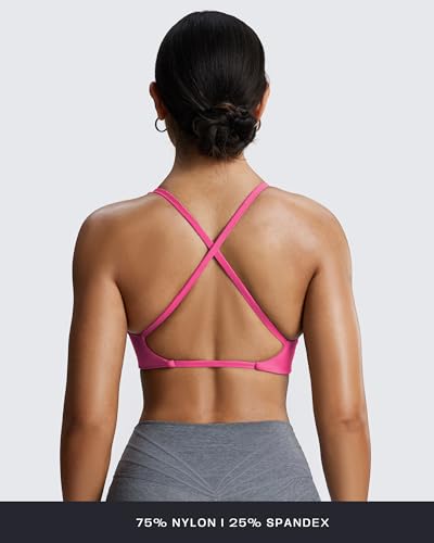 Image of Aoxjox Women's Workout Sports Bras Fitness Metamorph Sienna Twist Bra Yoga Crop Tank