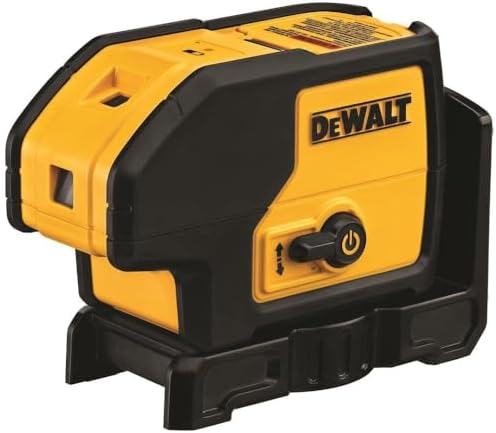 DEWALT Line Laser, Self-Leveling, 3-Beam, Red (DW083K), Yellow