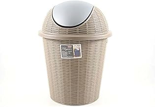 صندوق قمامة انيق صغير بجزء علوي متارجح بلون رمادي دوف، من ستيفان بلاست