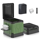 FIRINER Portable Foldable Camping Toilet for Adult, Large Travel Porta Potty for Men&Women, Car/Caravan/Camper Toilet/Travel/Mobile Toilet, Lightweight & Multifunctional
