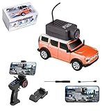 YounggDiy WL 1/64 FPV ミニ RC ジャイロカー リモートコントロール オフロード車 フルプロポーショナルアプリコントロール リアルタイムカメラ付き 3速モード RCおもちゃギフト