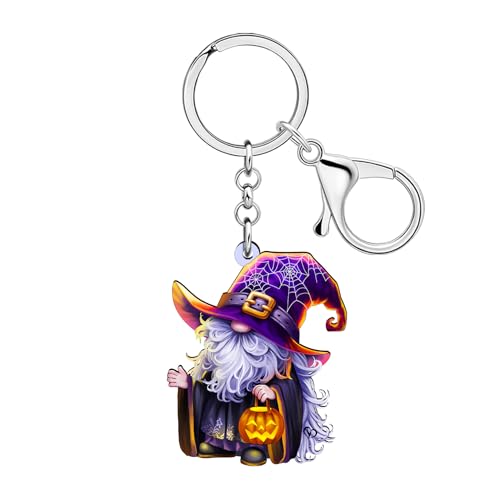 Acrylique Effrayant Halloween Gnome Sorcière Pendentif de Qualité Supérieure