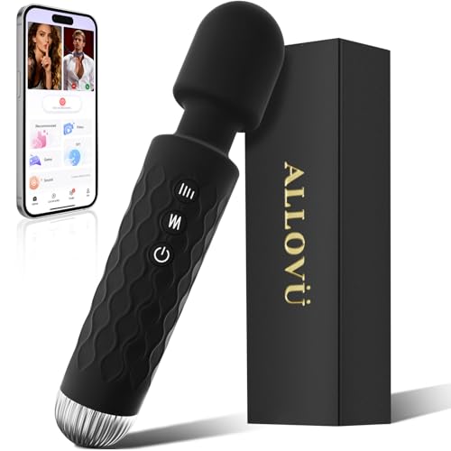 Sex Toys Vibrator Dildo for Women - Allovü Personal Wand Massager Vibrators, USB Rechargeable Vibrating Clitoral Stimulator Sex Toys, 10 Vibration Waterproof Adult Sex Toy for Couples Nipple Weight