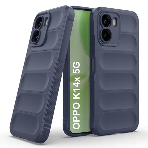 Image of Zapcase Back Case Cover for Oppo K14x 5G | Compatible for Oppo K14x 5G Back Cover | Liquid Silicon Magic Case with Camera Protection | Sapphire