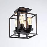 Matériau de qualité supérieure : un matériau en alliage de fer de qualité supérieure traité par un traitement de surface et une céramique résistante à la chaleur contribuent à un joli plafonnier durable et antirouille.