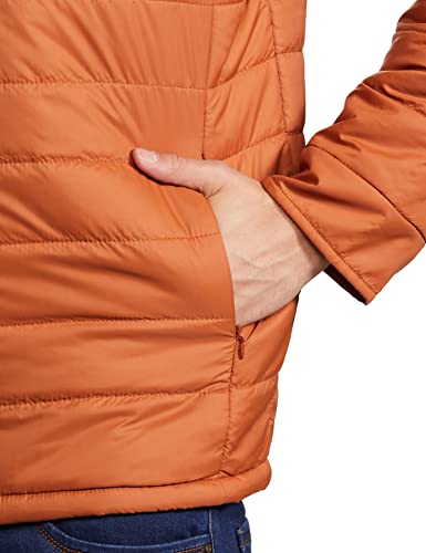 Image of Qube By Fort Collins Men's Padded Puffer Bomber Jacket - Quilted Winter Jacket for Men | Full Zip Warm High Neck Bomber Jacket with Chest Stripe for Winter Wear, Travel & Daily Use
