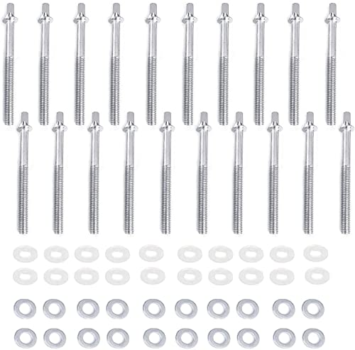 Jiayouy Drum Set Parts Hardware Pack 12Pcs Bass Drum Claws & 54Pcs Tension Rods(15Mm-90Mm) Cymbal Felts Hi-Hat Clutch Washer Sleeves And Base Wing Nuts Cymbal Replacement Accessories #TOP1