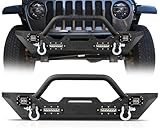 Peforway Front Bumper with Quad-LED