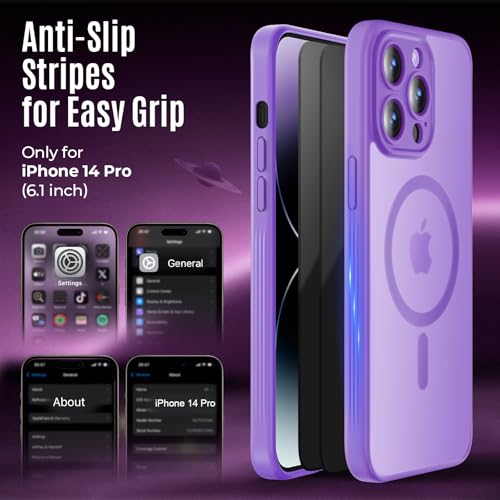 Image of Symcele Designed for iPhone 14 Pro Case, Light Purple
