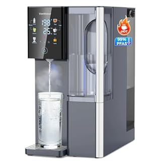 VonWater CT910H Reverse Osmosis Water Filter Countertop, 3S Instant Hot RO Water Filtration System, 7-Stage Water Purifier with Portable Pitcher, NSF/ANSI 372,42,58, Reduce TDS PFAS, No Installation