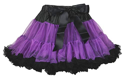 Falda para niña en morado y negro suave que evita rozaduras en la piel