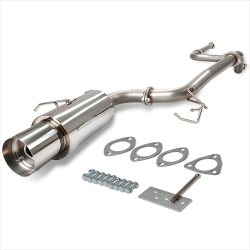 PM PERFORMOTOR 4.5" Tip Muffler Stainless Steel Catback