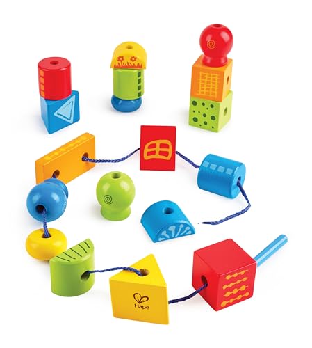 Forme da Infilare - Gioco Educativo con Blocchi in Legno per Infilare, Impilare e Contare - Lego - Immagine 6