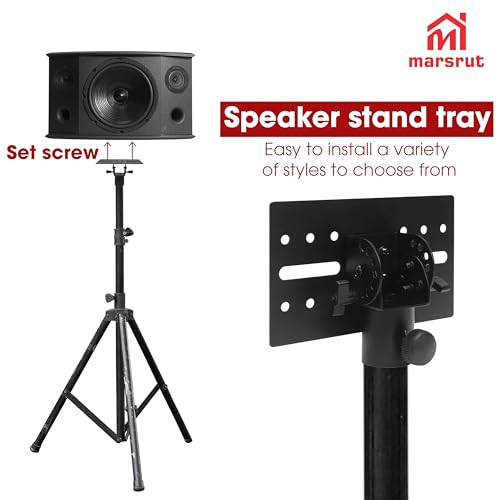 2pcs Speaker Pole Mount Adapter, 35mm All Metal Tripod Stand for D-G DJ PA Speaker, Stage & Event Setup, Universal Heavy-Duty Bracket Top Cap Trip Stands, Hold Up to 110lbs, Adjustable & Rotatable by Marsrut - Used condition - Image 4