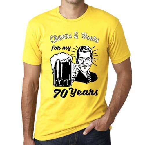 T-Shirt 70 Ans Homme Souvenir Année 1955 Fête Cheers and Beers
