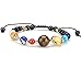Produktbild Galaxy Solar System Geflochtenes Armband Universum Die Neun Planeten Stern Naturstein Perlen Verstellbare Armbänder Armreifen