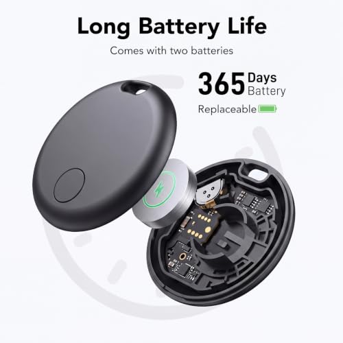Image of 2026 Upgrade Dual System Air Tracker 4 Pack, Bluetooth Smart Tag for Android & iOS - Compatible with Apple Find My & Google Find Hub, Item Locator for Keys,Wallets,Suitcases, Black