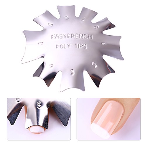 BORN PRETTY Nail Art French Tip Line Edge Cutter Stencil Trimmer manicuring Styling Tool DIY Kit #3