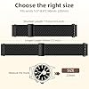 Mastten 22mm Fabric Elastic Magnetic Sport Watch Strap Compatible with Samsung Galaxy Watch 3 Strap - Galaxy Watch 46mm Band, 22mm Quick Release Nylon Braided Straps for Women Men, Black #4