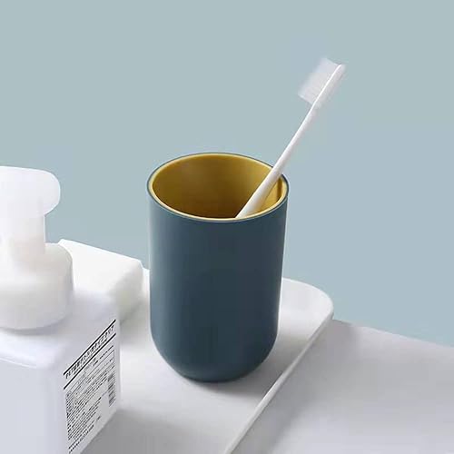 Miniatura 3 de Vaso de 10.5 onzas, vasos irrompibles y reutilizables para beber, juego de 2 colores, vaso de plástico para cepillo de dientes de 10.1 fl oz, apto