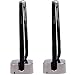 COSMOS Pack of 2 Desktop Gel Ink Pen / Counter Pens with Adhesive-Backed Base, Black Ink, Random Color