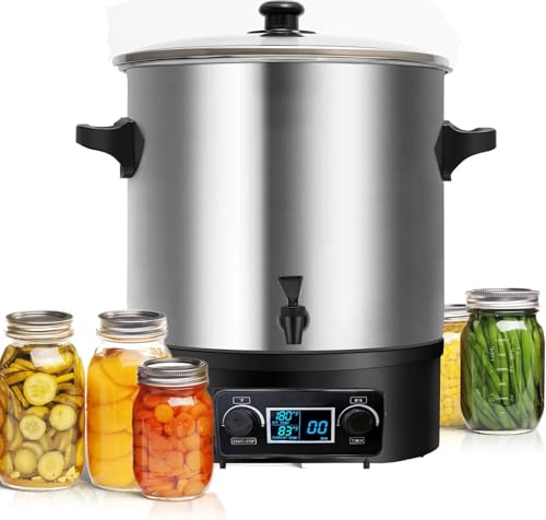 24.5QT Electric Water Bath Canner Digital LCD Adjustable 86-212F Timer