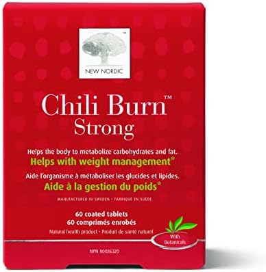 Swedish-Made Chili Burn Tablets: All-Natural Weight Management Supplement with Green Tea, Chili, and Chromium - 60 Count 1 41Mf1Z0N01L. AC