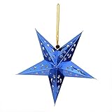 Papier Penta Lampshade Paper Star Laterne Weihnachtshängende Stern-Dekor - Blau