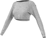  adidas Dance Sweat - Sudadera para Mujer, Color Gris, Talla L