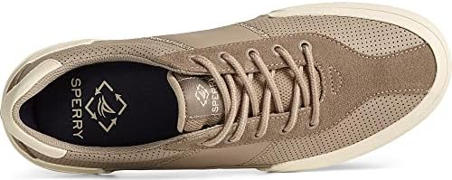 Sperry Men's SOLETIDE RACY Sneaker, Taupe, 9 | Image 4