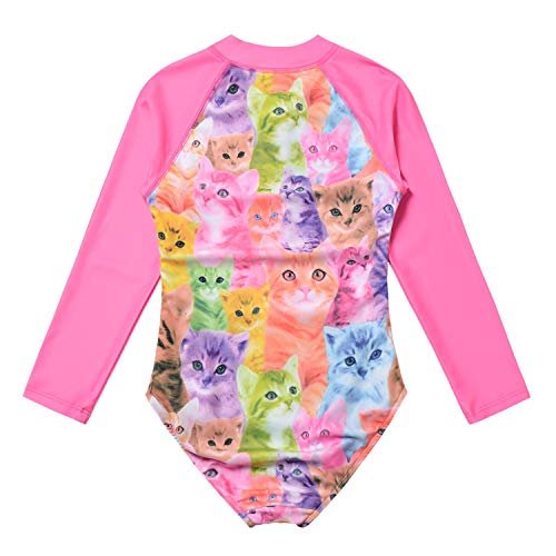 Jxstar Girls Rash Guard One Piece Mermaid/Unicorn Swimsuit Swimwear UPF 50+ UV2