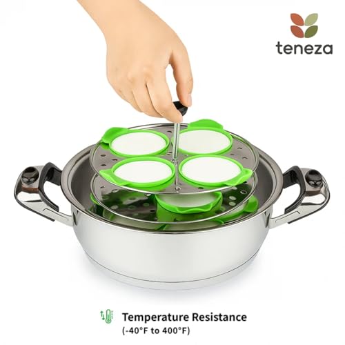 Image of 8 Pcs Non-stick Silicone Idli Mould | Food Grade Silicone | BPA Free | No Greasing | Oven, Microwave & Dishwasher Safe | Perfectly Sized Idli Maker | Idli Mould