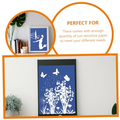 Papier cyanotype A5 Operitacx pour impression solaire et herbiers créatifs