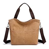 ❤ Si has estado buscando una bolsa ligera para esto? La bolsa es muy adecuada. La calidad y la mano de obra son absolutamente de alta calidad. Las costuras son muy limpias y extra cosidas. El material de lona es muy duradero y resistente al desgaste, repelente a la suciedad y muy práctico, porque no tiene que preocuparse de que la bolsa se rompa, incluso si está completamente cargada.