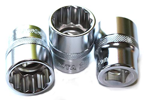 1/2-Steck-Nuss Einsatz für Knarre Ratsche 12pt SW 30mm Cr-V