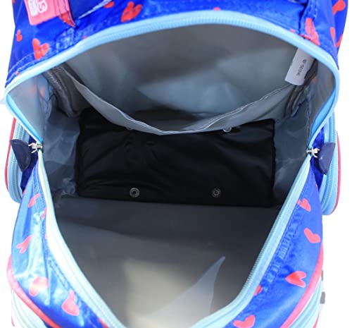 Mochila Escolar Infantil Menina Bonequinha Unicórnio Rodinha Costas Lancheira Estojo 3d Alto Relevo