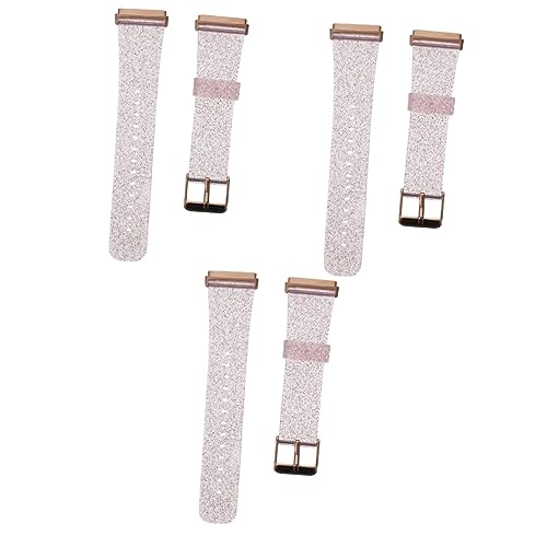 Bracelet de rechange silicone pailleté confortable lot de 3 Housoutil