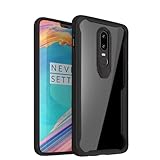 Oneplus 6 Case, Wellci Clear Love Series Ultra Hybrid Heavy Duty Transparent Clear Phone Case For OnePlus 6 (Black)