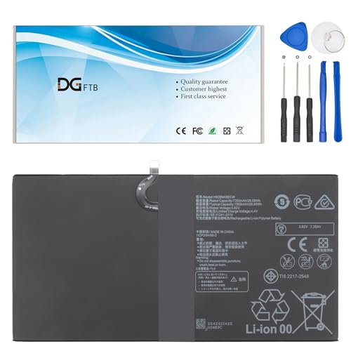 HB299418ECW Tablet Battery for Huawei Mediapad M6 10.8, Mediapad M5 10.8, MediaPad M5 Lite 10.1, MediaPad M5 Pro 10 SCM-AL09 CMR-AL09 CMR-W09 CMR-AL19 CMR-W19 BAH2 L09 BAH2-W09 BAH2-W19 3.82V 7500mAh