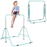 HOMCOM Barre Fixe de Gymnastique pour Enfants Pliante Acier Vert...