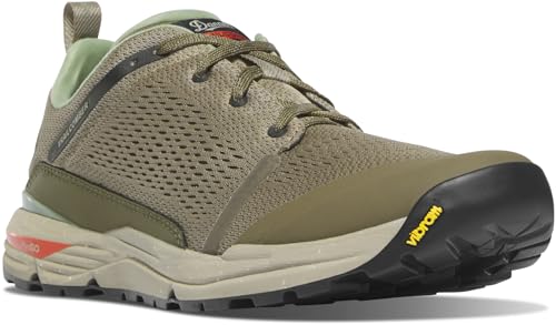 Danner Men's Trailcomber 3" Hiking Shoes - Lightweight, Breathable, Quick-Drying, Vibram Megagrip, Cordura Upper, Ortholite Footbed, Timberwolf/Cargo Green - 8 EE