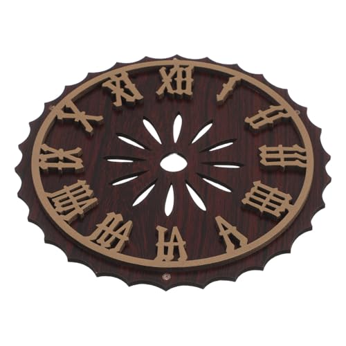 Esfera de reloj de cuco elegante diseño vintage marrón plástico alta resistencia 2