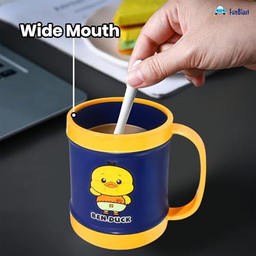 Image of FunBlast Milk Mug for Kids - Unbreakable Mug for Kids, Milk Mugs for Kids Unbreakable - Milk Drinking Cup for Kids (Pack of 1) (Duck)